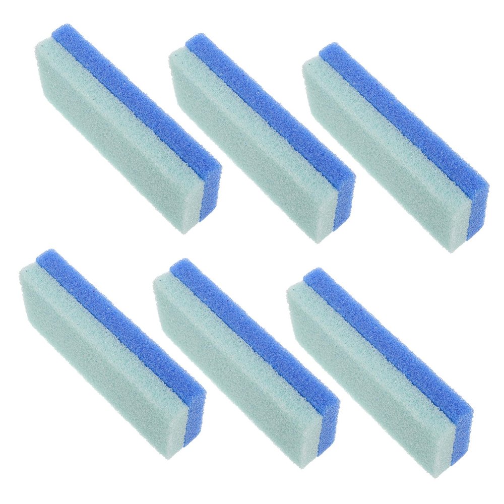 HAKIDZEL 6pcs Foot Pumice Scrubber Small Block Foot Stone for Dead Skin Removal PU Material for Women Home Office Travel Use