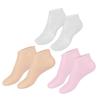 IWOWHERO 3 Pairs Moisturizing Spa Socks for Women with Elastic Fit Aloe Infused Heel Care Reusable Hydrating Lotion Socks for Dry Cracked Feet Treatment and Foot Skin Nourishment view 1
