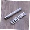 PLAFOPE Double Edge Stainless Steel Safety Razor for Men Professional Barber-style Precise Shave with Textured Grip Reusable Shaving Tool for Smooth Facial Grooming view 3