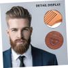 Beatifufu Natural Wood Beard Comb for Men Wide Tooth Styling and Scalp Massage Compact Portable Grooming Tool for Curly and Short Beards Gentle Skin Travel Friendly view 3