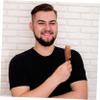 Beatifufu Natural Wood Beard Comb for Men Wide Tooth Styling and Scalp Massage Compact Portable Grooming Tool for Curly and Short Beards Gentle Skin Travel Friendly view 4