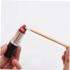 COOLHIYA 50Pcs Disposable Wooden Lipstick Applicators Lip Gloss Wand Makeup Brushes for Eyelash and Lip Makeup Portable and Hygienic Beauty Tool view 4