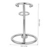 ETHZZLE Metal Razor and Shaving Brush Stand Bathroom Organizer for Toothbrushes Makeup Brushes and Hair Tools Space-saving Protective Storage Rack for Countertop Tidy Arrangement view 2