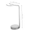 Beatifufu Alloy Shaving Brush Support Stand with Non-slip Base for Men S Razors and Brushes Quick Drying Holder for Grooming Tools Space-saving Bathroom Organizer with Stylish Modern Design view 2