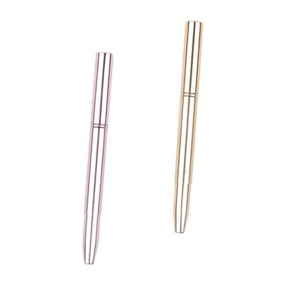 Gogogmee 2pcs Retractable Dual-ended Lip Brush with Cover Precise Lipstick Applicators for Professional Makeup Travel-friendly Cosmetic Tool in Rose Gold and Sparkle Pink