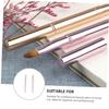 Gogogmee 2pcs Retractable Dual-ended Lip Brush with Cover Precise Lipstick Applicators for Professional Makeup Travel-friendly Cosmetic Tool in Rose Gold and Sparkle Pink view 3
