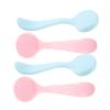 Beatifufu 4pcs Silicone Facial Cleansing Brush for Deep Blackhead Removal and Exfoliation Portable Face Scrubber for Gentle Massage and Skin Elasticity Enhancement Compact Makeup Remover view 1