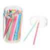 COOLHIYA 100pcs Disposable Plastic Lip Brush for Precise Lipstick Application Travel-friendly Makeup Tool for Professional and Home Use Carry Lip Gloss Applicators view 1