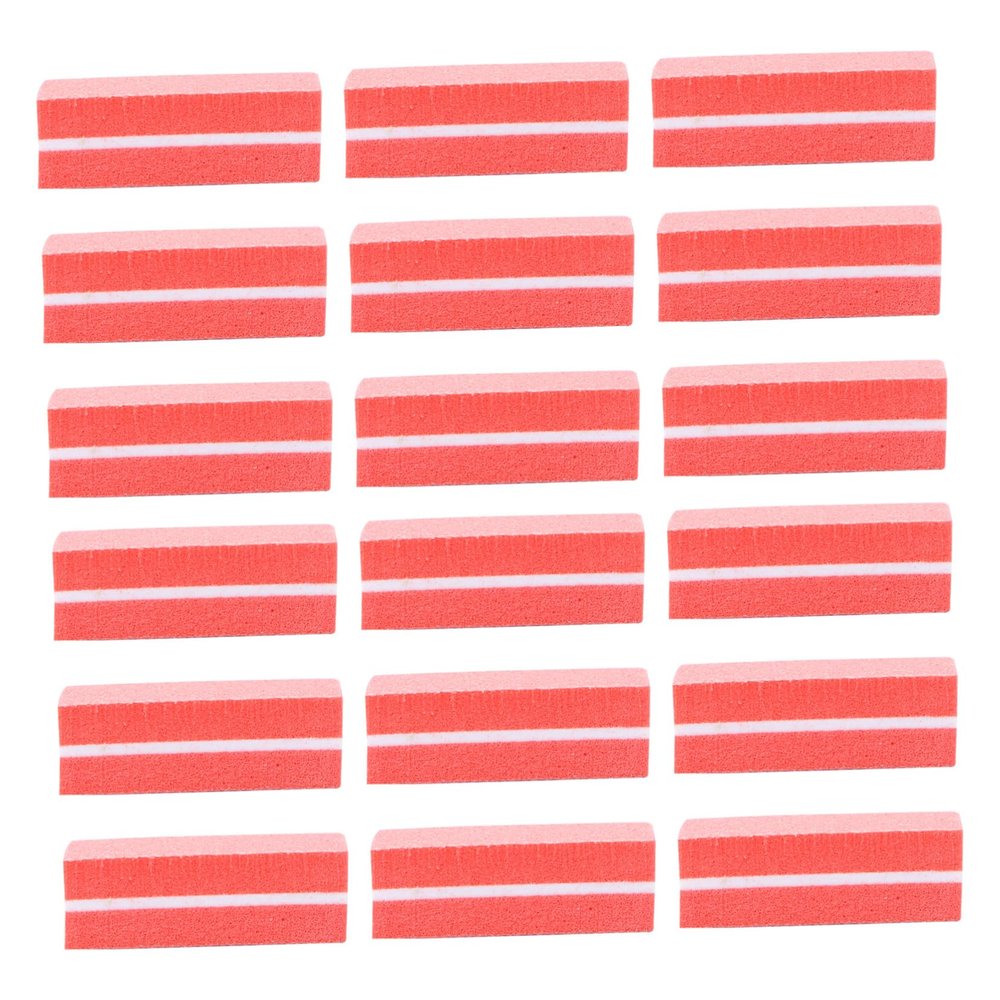 Beatifufu 40pcs Dual-Sided Mini Sponge Nail Files Nail Buffers for Manicure Square Sanding Blocks for Home and Salon Use