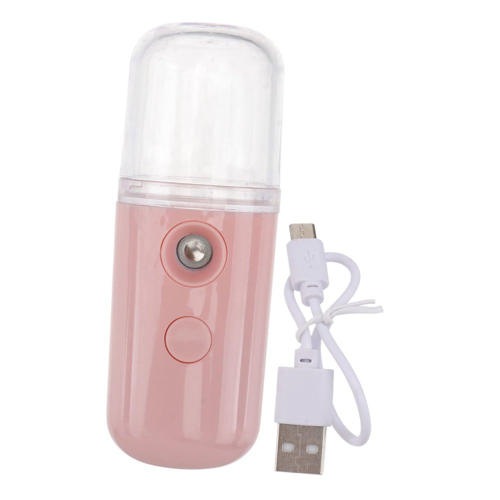 Beatifufu Portable Nano Facial Mister USB Rechargeable Face Steamer Hydrating Mist Sprayer for Deep Skin Moisturizing and Makeup-Friendly Refreshing Skincare with Nano Random Color