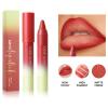 BERALLOYE 2PCS 2in1 Matte Lip Liner and Lipstick Combo for Women, Longwear Waterproof Lip Liner Pencil, Matte lipstick Smudge Proof,Women's Long Lasting Lip Makeup (Set 04#+08#) view 3