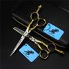 6.0 Inch d 440C Professional Salon Barber Hairdressing Scissors, Multifunctional Haircut Barber Shears Tools, Sharp and Precise, for Women, Men and Hairdressers view 1