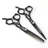 6.0 Inch Black Styling Hair Stainless Steel Barber Shears Tools, Texturizing Hair Cutting Scissors Sets, Sharp and Precise, for Women, Men and Hairdressers view 1