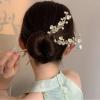 Ancient style flower tassel hairpin headwear view 3