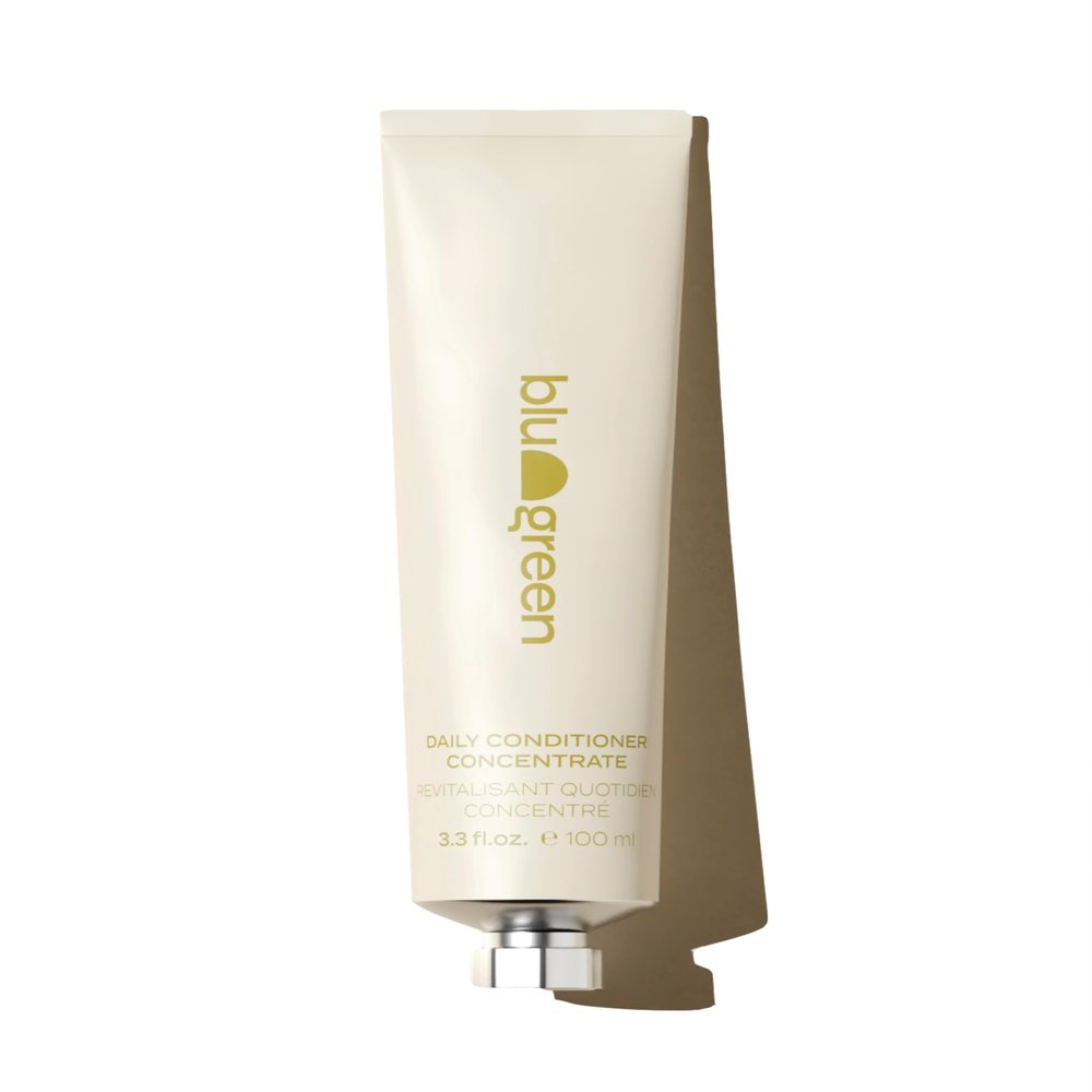 BLU & GREEN Daily Conditioner Concentrate, Lightweight Cream Formula, Moisturizes, Softens & Strengthens, Vegan, Cruelty-Free, Plastic-Free & Travel-Friendly, 100ml