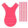 BRRNOO Eyelashes Brush Y Shape Grafting Perming Mascara Tools for Daily Eyelash Curling Salon (Rose Red) view 3