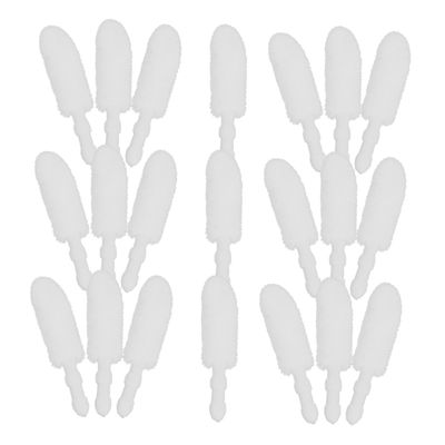Beatifufu 500pcs Disposable Lip Brush Heads Replacement Soft Flocking Lip Gloss Applicators for Professional Lipstick Makeup with Replaceable Brush Parts