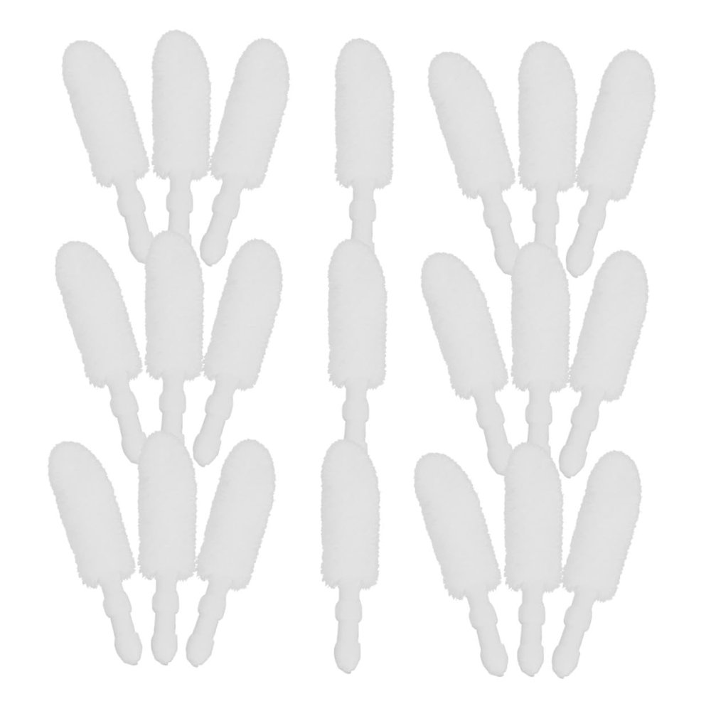 Beatifufu 500pcs Disposable Lip Brush Heads Replacement Soft Flocking Lip Gloss Applicators for Professional Lipstick Makeup with Replaceable Brush Parts