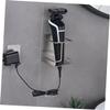 PLAFOPE Stainless Steel Electric Razor Wall Holder Rustproof Bathroom Wall-mounted Shaver Organizer Razor Stand for Easy Installation view 2
