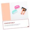 Gogogmee 4Pcs Manicure Nail Dust Brushes Nail Scrub Cleaning Tools Lightweight Anti-slip for Fingernail Care Home Use Random Color view 2