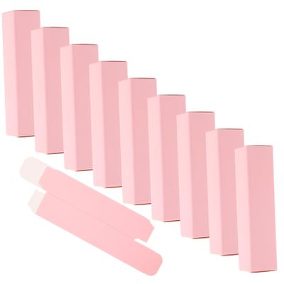Beatifufu 25pcs Pink Lipstick Boxes Paper Packaging Containers for Lip Gloss and Perfume Lightweight Compact DIY Lipstick Case Travel-friendly Cosmetic Storage