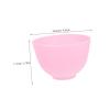 IWOWHERO 5pcs Silicone Facial Mask Bowl Kit Medium DIY Mixing Bowls for Spa and Skincare Lightweight Portable Beauty Tool for Home Use and Travel Convenient and Easy to Hold view 2