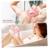 Beatifufu 3Pcs Double-sided Body Scrubbers Deep Exfoliation Bath Gloves for Men and Women Soft Plant Sponge Mitts for Shower Spa Dead Skin Removal and Keratosis Pilaris Treatment view 2