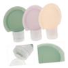 HAKIDZEL 3Pcs Silicone Travel Toiletry Bottles Leak Refillable Squeeze Containers for Shampoo Lotion Makeup Remover Compact Lightweight view 3
