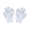 Beatifufu Exfoliating Bath Glove with Five Fingers for Men Women Dual-sided Body Scrub Shower Mitt Stretchy Universal Fit White Bathing Scrubbing Tool for Spa and Sauna Use view 1