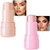 2pcs-Highlighter Stick Makeup, Shimmer Stick for Face & Body, Easy Blend & Long Lasting, Multi-Use Cream Highlighter Makeup for All Skin Types(#02+#03) view 2