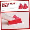 HAKIDZEL 20pcs Red Triangle Makeup Sponges Powder Puff for Dry and Wet Use Soft Washable Makeup Blenders for Foundation Concealer Blush and Highlighter Application view 2