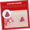 HAKIDZEL 20pcs Red Triangle Makeup Sponges Powder Puff for Dry and Wet Use Soft Washable Makeup Blenders for Foundation Concealer Blush and Highlighter Application view 3