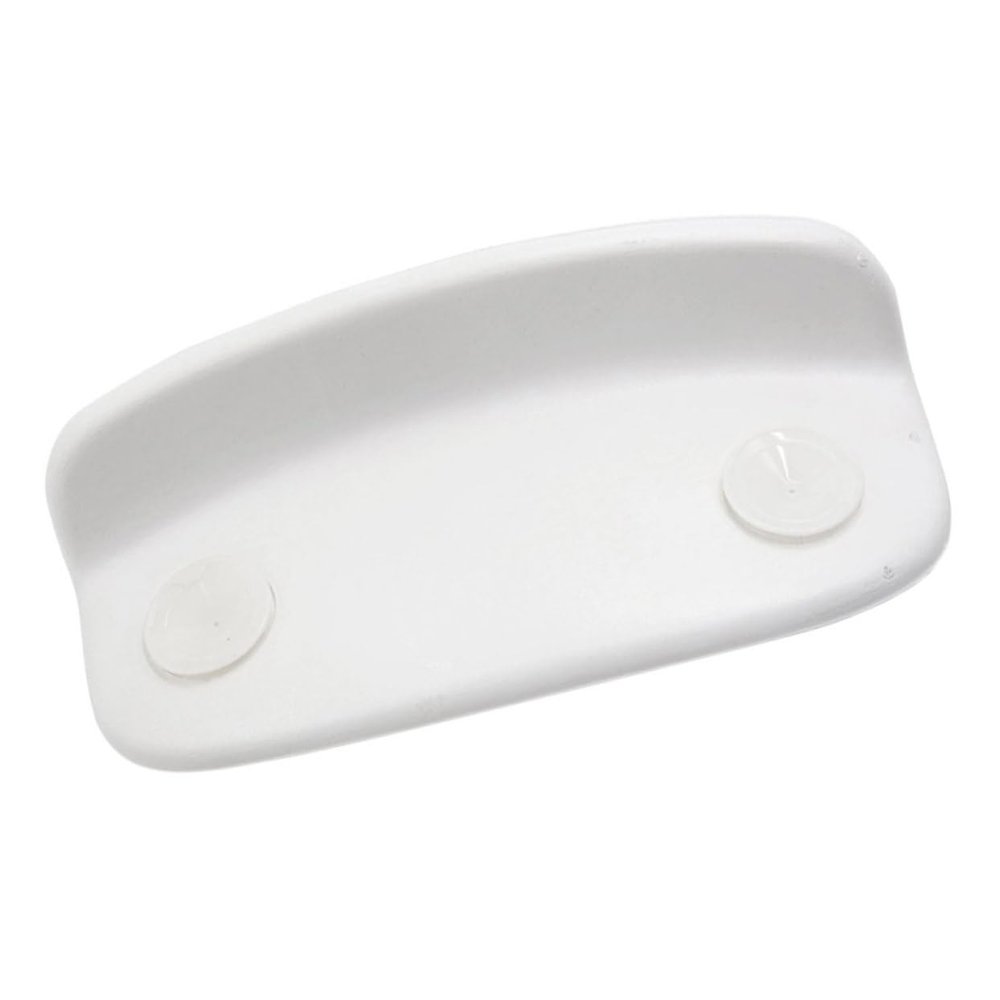Mikinona Bathtub Pillow with Strong Suction Cups for Head Neck Shoulder Support Spa Tub Accessory Non-Slip White Bathroom Cushion for Relaxing Bath Experience