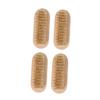 Beatifufu 4Pcs Wooden Nail Brush with Natural Boar Bristles Double-sided Design for Hand Fingertip Toe Cleaning and Gentle Scrubbing Sturdy Comfortable Handle for Manicure Pedicure Use view 1