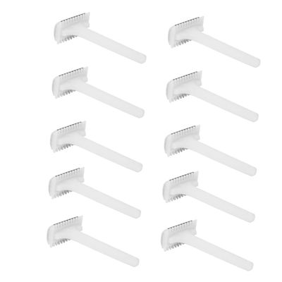 Beatifufu 25Pcs Double-edge Hair Shaving Razors for Underarm and Private Areas Sharp and Skin-safe Disposable Razors Portable White Travel Shavers for Women and Men