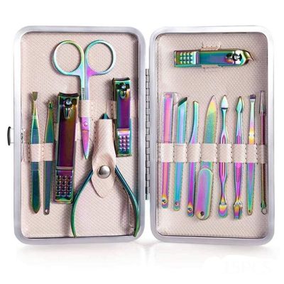 15PCS Professional Manicure Pedicure Set for Nail Tips Cutter Stainless Steel Nail Clipper Eagle Hook Tools Kit for Nail Art