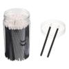 Beatifufu 100pcs Disposable Lip Brush Makeup Tool Plastic Applicator for Precise Lipstick and Gloss Application Travel-friendly Black Makeup Accessory for Professional and Home Use view 1