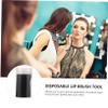 Beatifufu 100pcs Disposable Lip Brush Makeup Tool Plastic Applicator for Precise Lipstick and Gloss Application Travel-friendly Black Makeup Accessory for Professional and Home Use view 2