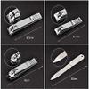 10 Piece/Set Manicure Pedicure Clippers Kit Nail Care Set Cutter Cuticle Clippers Kit Case Nail Clipper Set view 2