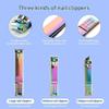 15 Pieces Manicure Set Nail Clippers Pedicure Stainless Steel Cutter Scissor Household Kit Professional (Color : B) (A) view 3
