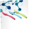 PLAFOPE 3Pcs Multifunctional Pedicure Scrubber Feet Files Callus Removing Tool with Dual-Sided Natural Pumice Stone for Dead Skin Removal Ergonomic Design in Rosy Blue Green view 4