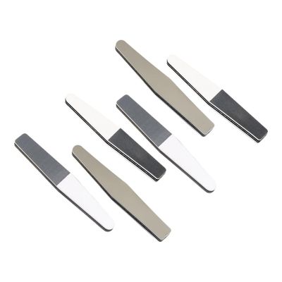 Beatifufu 6pcs Double-Sided Grit Sponge Nail Files for Manicure and Nail Repair Thickened Black White Gray Buffers for Finger Care and Shaping at Home