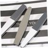 Beatifufu 6pcs Double-Sided Grit Sponge Nail Files for Manicure and Nail Repair Thickened Black White Gray Buffers for Finger Care and Shaping at Home view 3