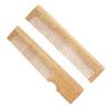Mikinona 2Pcs Portable Beard Comb Small Pocket Styling Combs for Men S Mustache and Eyebrow Grooming Clean Natural Material Convenient Travel-friendly Hair Tools view 1