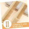 Mikinona 2Pcs Portable Beard Comb Small Pocket Styling Combs for Men S Mustache and Eyebrow Grooming Clean Natural Material Convenient Travel-friendly Hair Tools view 3