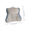 IWOWHERO Bath Tub Neck Pillow with Suction Cups Anti-Slip Breathable Spa Bath Pillow for Head Support Lightweight and Portable Bathtub Accessory Comfortable Relaxation for Soaking Tubs Blue view 2