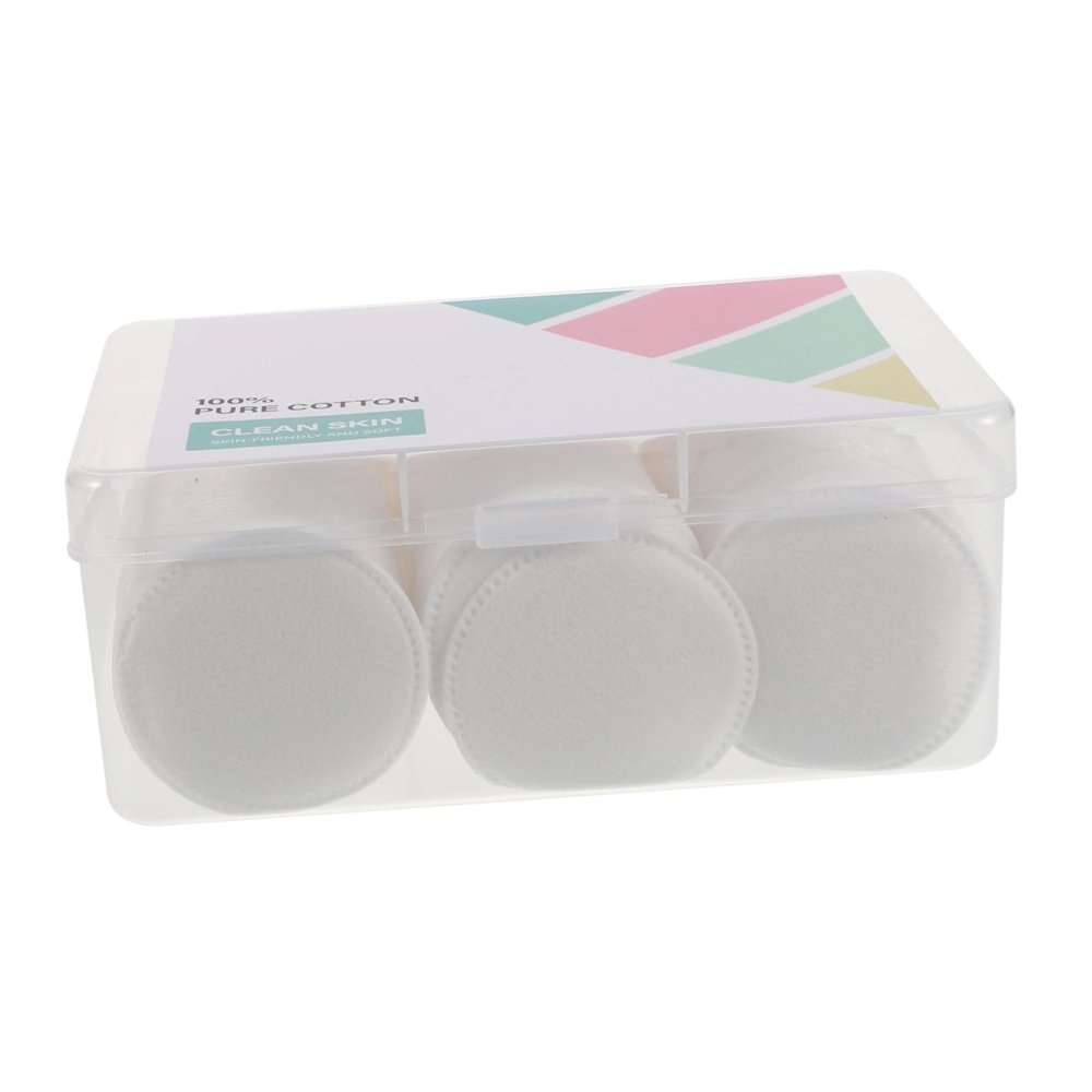 COOLHIYA 1 Box Disposable Triple Layer Cotton Pads for Makeup Removal Boxed Round Facial Cleansing Rounds Salon-Quality Soft Cotton Makeup Remover Pads for Women Skincare Routine