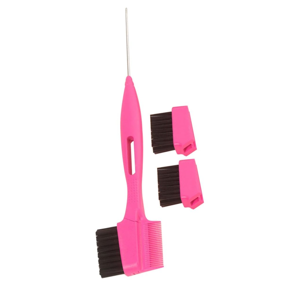 LALADEFIEE Replacement Eyebrow Brush with Dual-function Steel Needle Brush and Brow Comb for Women Precise Edge Hair Trimming Tool in PVC Case for Defining and Shaping Brows