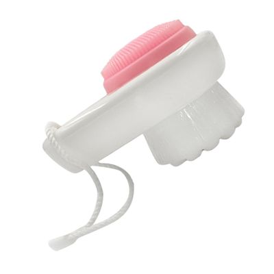 Gogogmee Dual-Ended Silicone Face Cleansing Brush Gentle Massage Exfoliator for Blackhead Removal Unisex Facial Scrubber with Soft Bristles Enhances Cleanser Efficiency and Skin Circulation