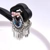 1pcs Rabithenn Black Sandalwood Hairpin with Miao Ethnic Ornaments - Chinese Minority Style Hair Stick, Handcrafted Cultural Hair Accessory for Women (Miao Ethnic Hairpin) view 2